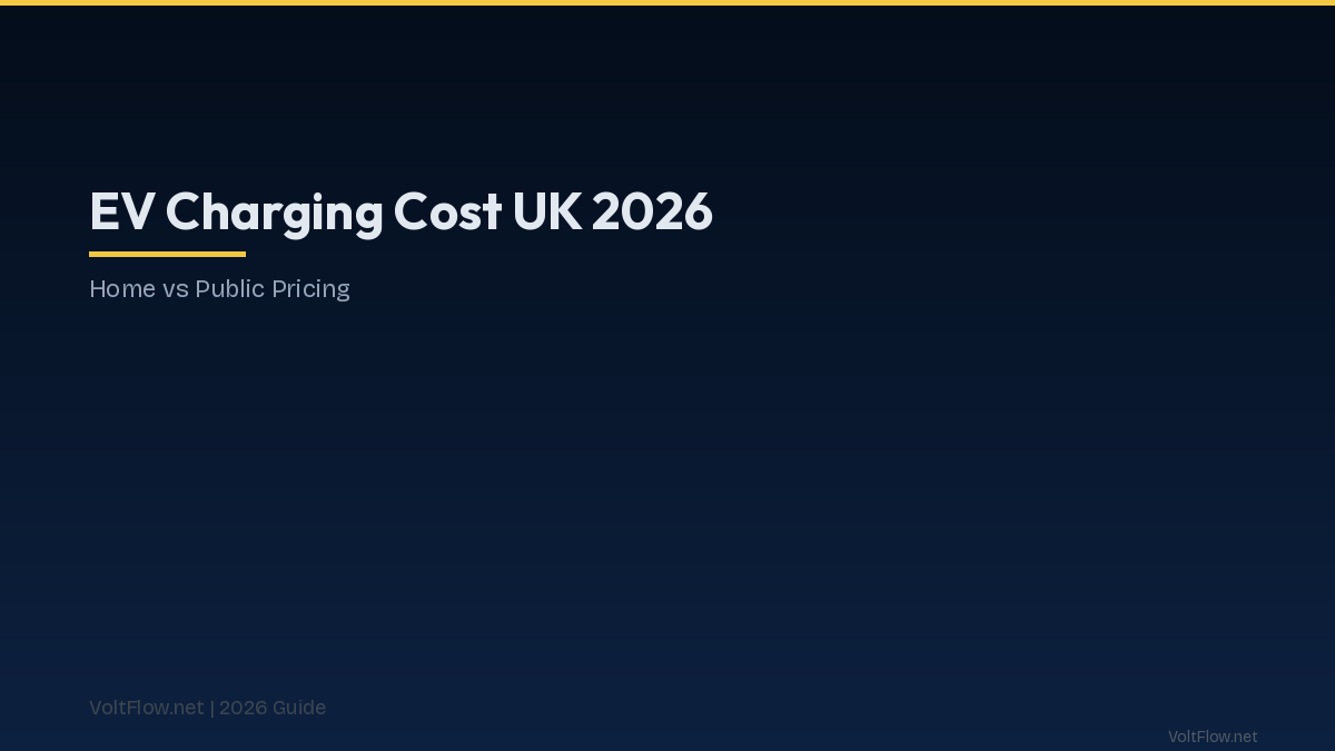 EV Charging Cost UK 2026 — Home vs Public Pricing