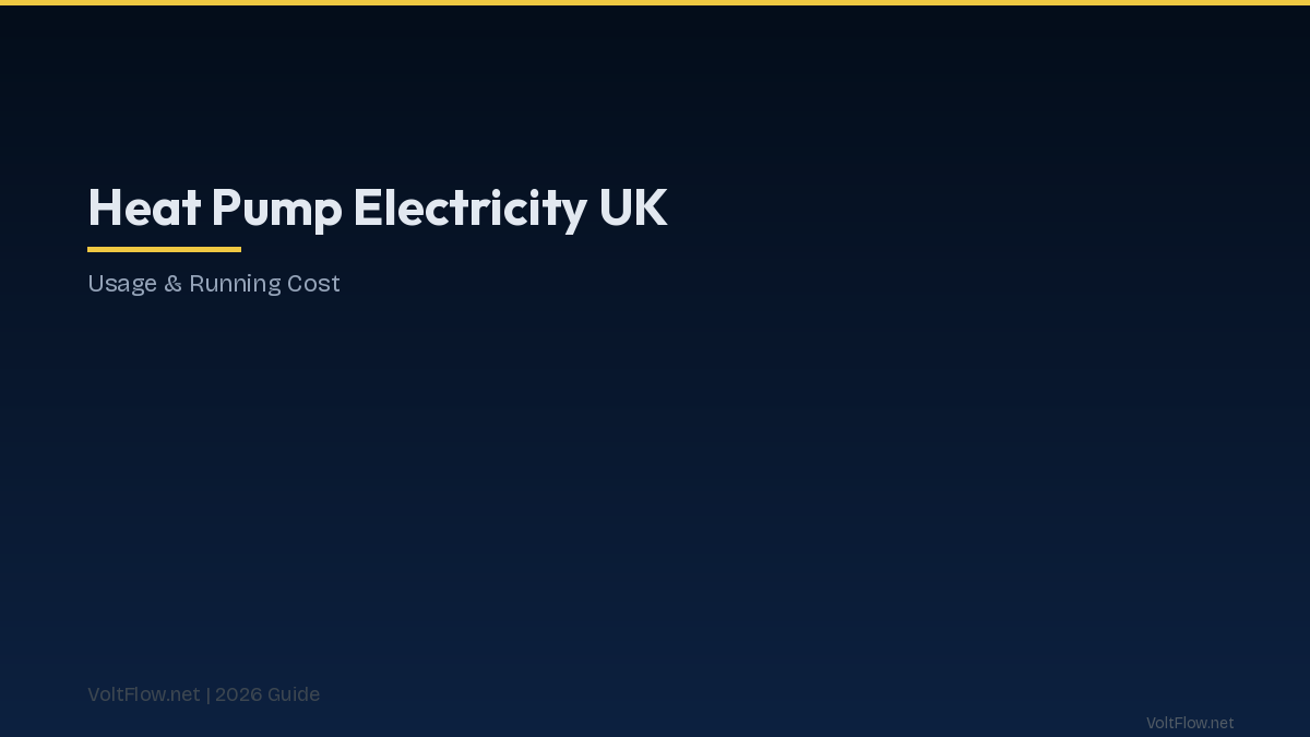 How Much Electricity Does a Heat Pump Use UK 2026