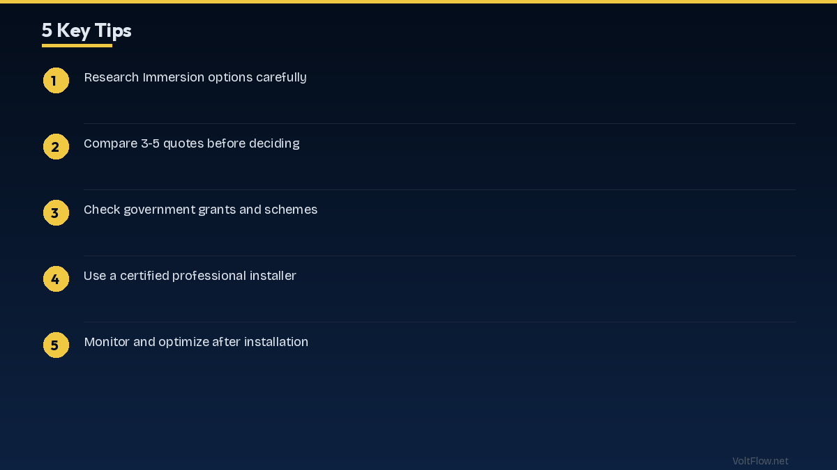 5 Tips to Cut Immersion Heater Costs by 50%
