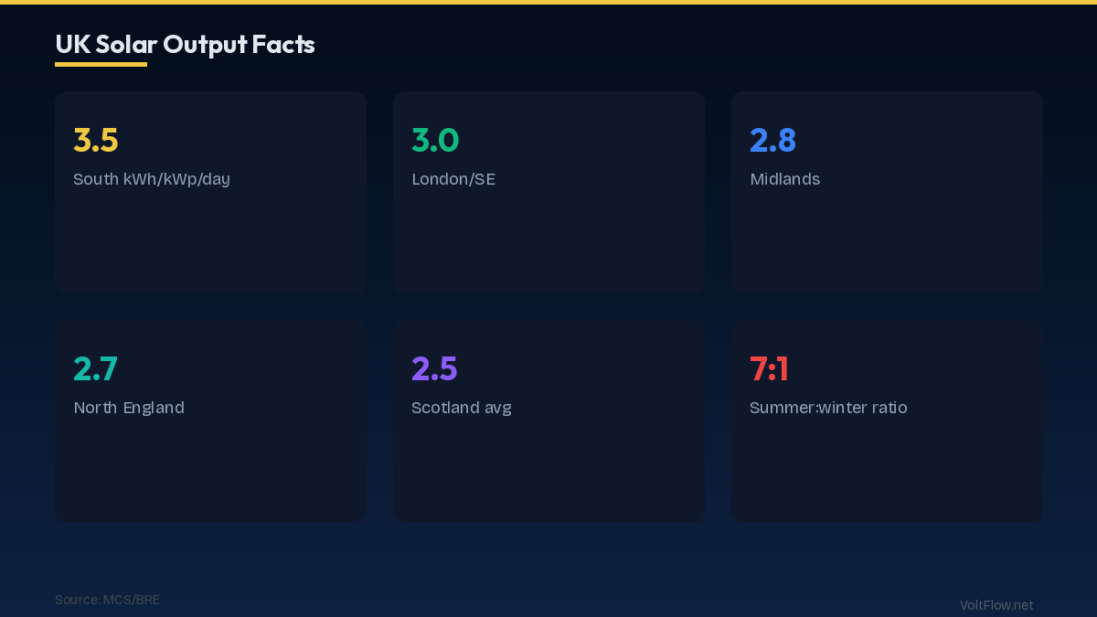 Solar Output by Region: Annual and Daily Averages
