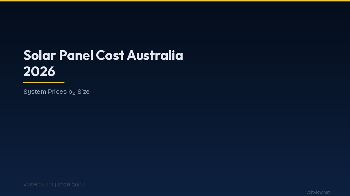 Solar Panel Cost Australia 2026 — System Prices by Size