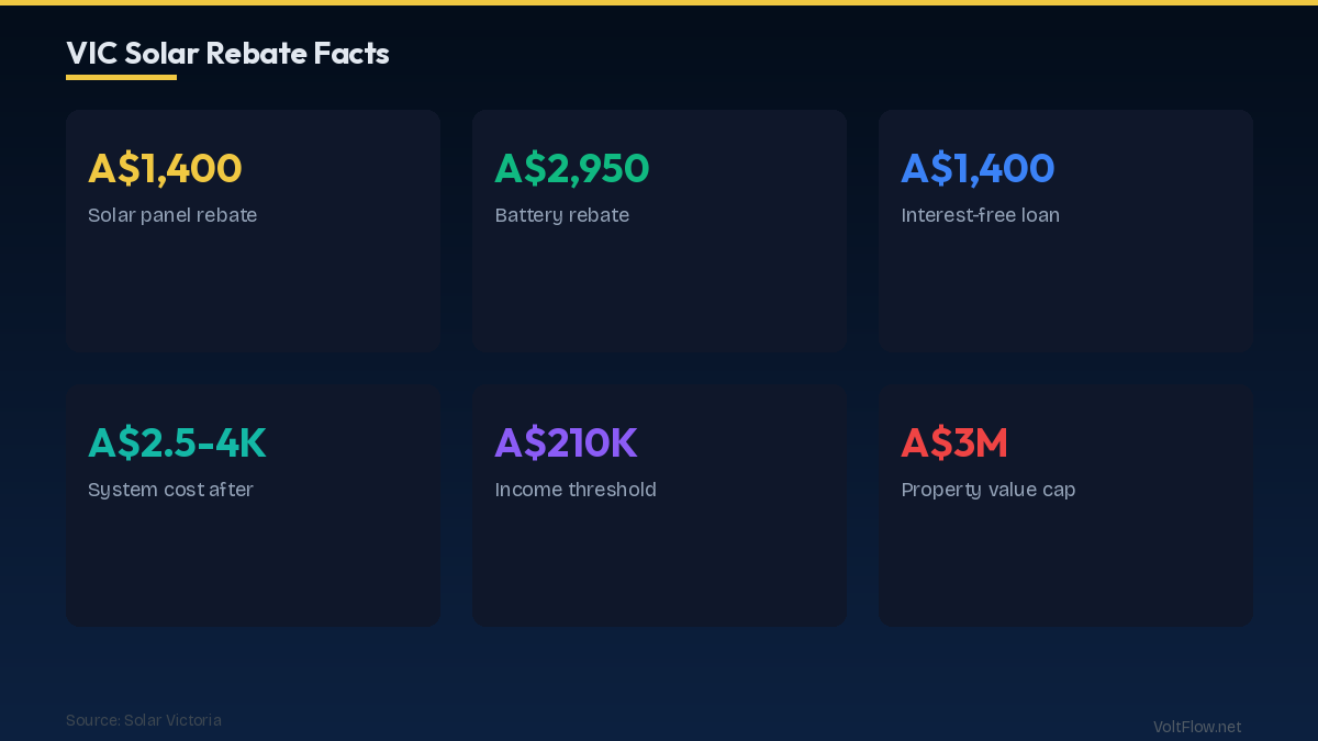 Solar Panel Rebate: Up to A$1,400